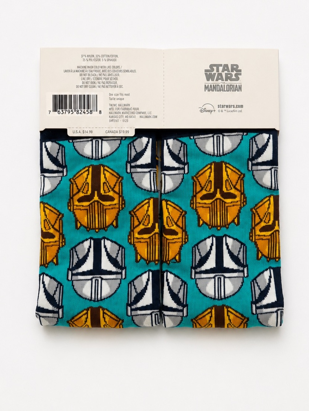 Hallmark Star Wars Mandalorian Socks NWT One Size Fits Most - Picture 2 of 7